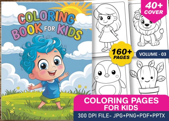 160 Coloring Pages for Kids VOL 03: A Creative Tool for Modern Educators and Entrepreneurs