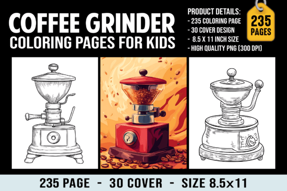 235 Coffee Grinder Coloring Pages