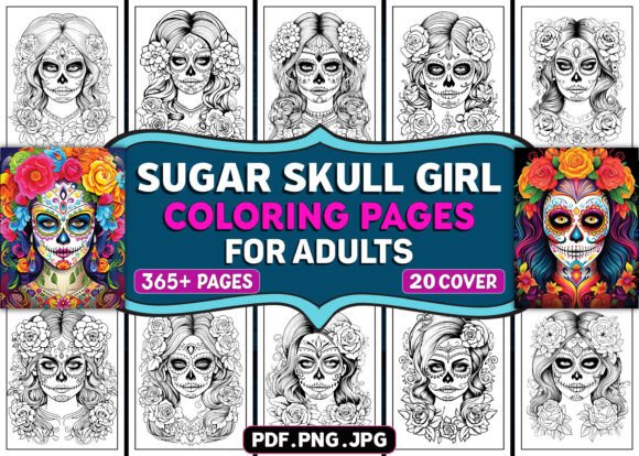 365 Sugar Skull Girl Coloring Pages