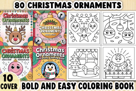80 Christmas Ornaments Coloring Page: A Versatile and Engaging Resource for Kids and Adults