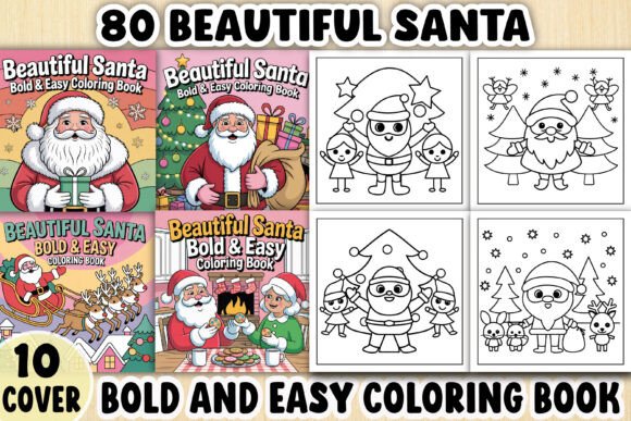Beautiful Santa Coloring Book Pages: A Creative Escape for Kids and Adults Alike