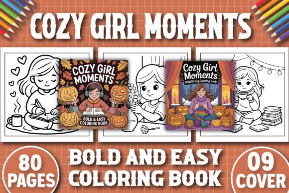 Cozy Girl Moments Coloring Pages for Kdp: A Relaxing Escape for Adults