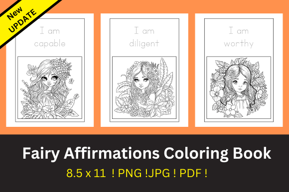Fairy Affirmations Coloring Book