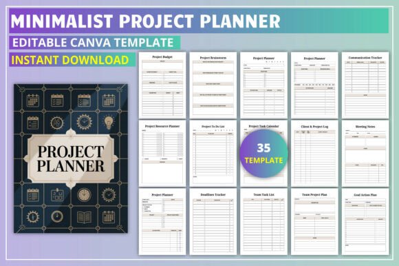 Minimalist Project Planner Template: A Simple Solution for Organized Productivity
