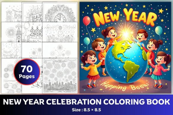 New Year Celebration Coloring Book: A Strategic Tool for Creative Engagement and Goal Setting