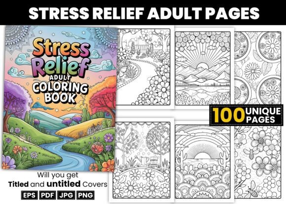 Stress Relief Adult Coloring Books – A Creative Escape for Modern Adults