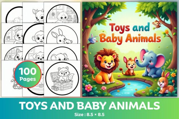 Toys and Baby Animals Coloring Book: A Creative Tool for Young Learners